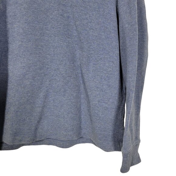 Polo Ralph Lauren Men's Ribbed 100% Cotton 1/4 Zip Blue Pullover Sweater Size M - Picture 4 of 12